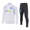 SSC Napoli Sweatshirt Za Trening Četvrt Zip 2023-24 Bijela SSC Napoli Sweatshirt Za Trening Četvrt Zip 2023-24 Bijela